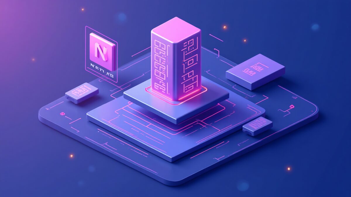 TypeScript 가 서버·클라이언트 경계를 가로지르는 컨셉 일러스트